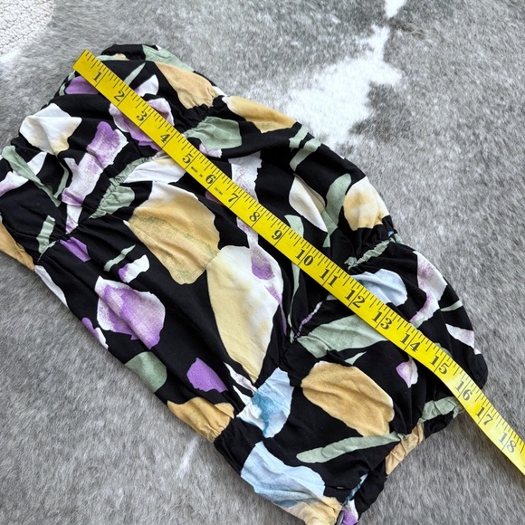 Lulus Super Bloom Black Floral Print Strapless Tube Top - Picture 11 of 11
